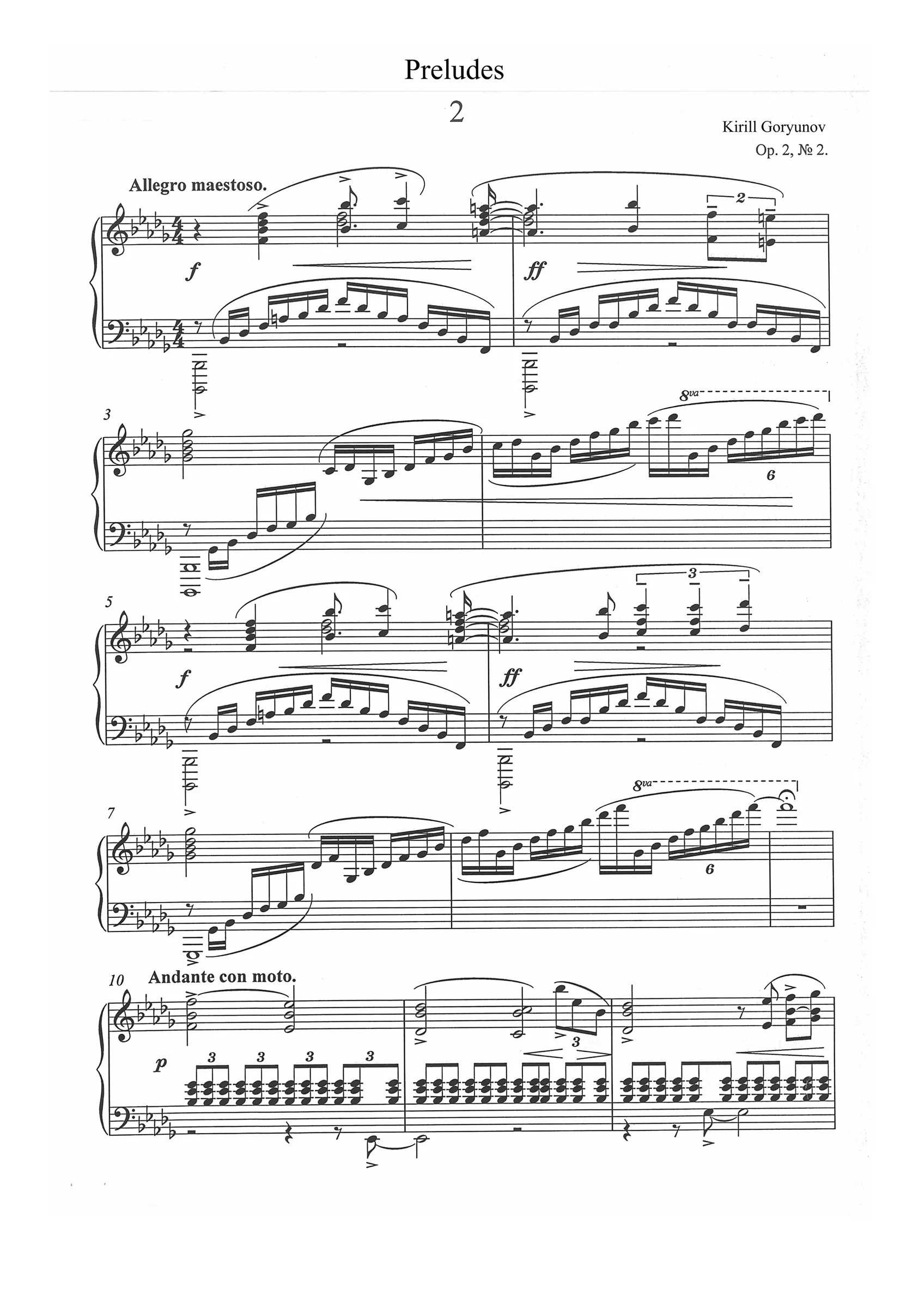 Prelude in B-flat minor, Op.2, No.2