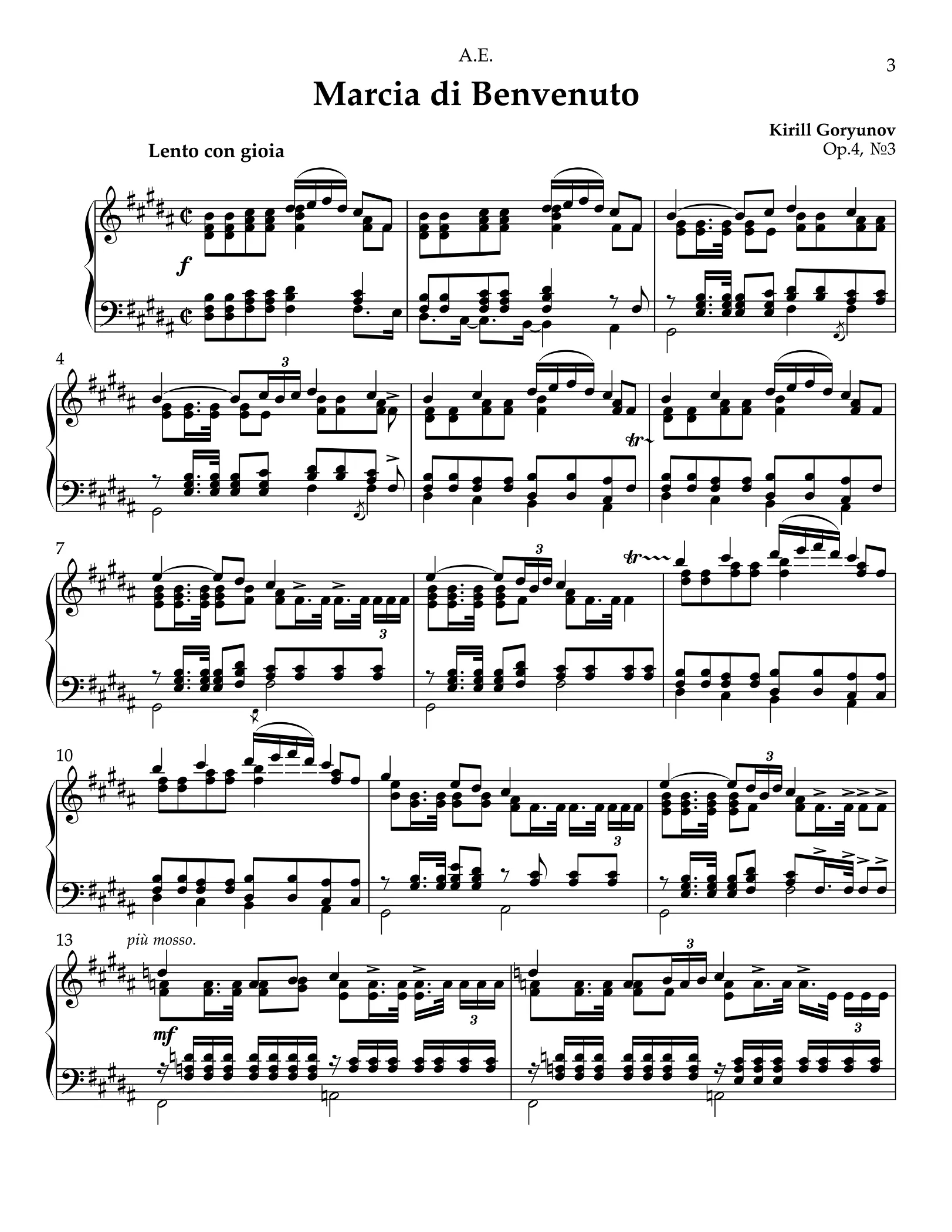 Tre Pezzi, Op.4